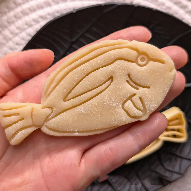 Personalized Fish Clay Cutter Foremka do ciastek Cookie Cutter Pastry Fondant Dough Biscuit 3D Printed Baking Tool Craft Stamp for Fishing Lover