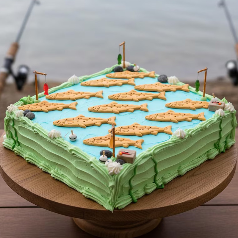 Personalized Fish Clay Cutter Seafood Party Baking 3D Printed Baking Tool Craft Stamp for Fishing Lover