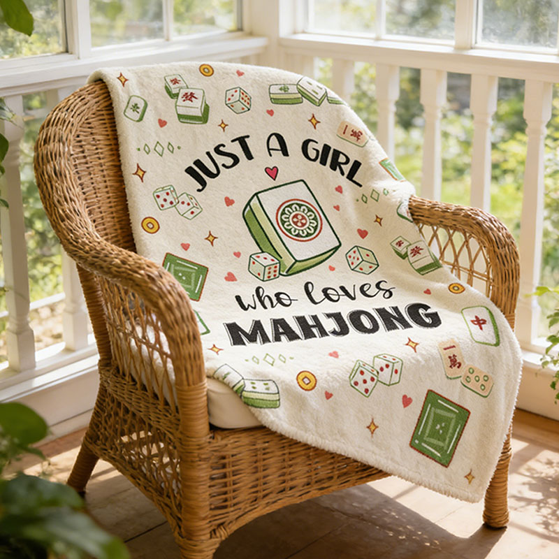 Mahjong Gifts for Women Mahjong Blanket Unique Mahjong Themed Gifts Ideas Mah Jongg Accessories Throw