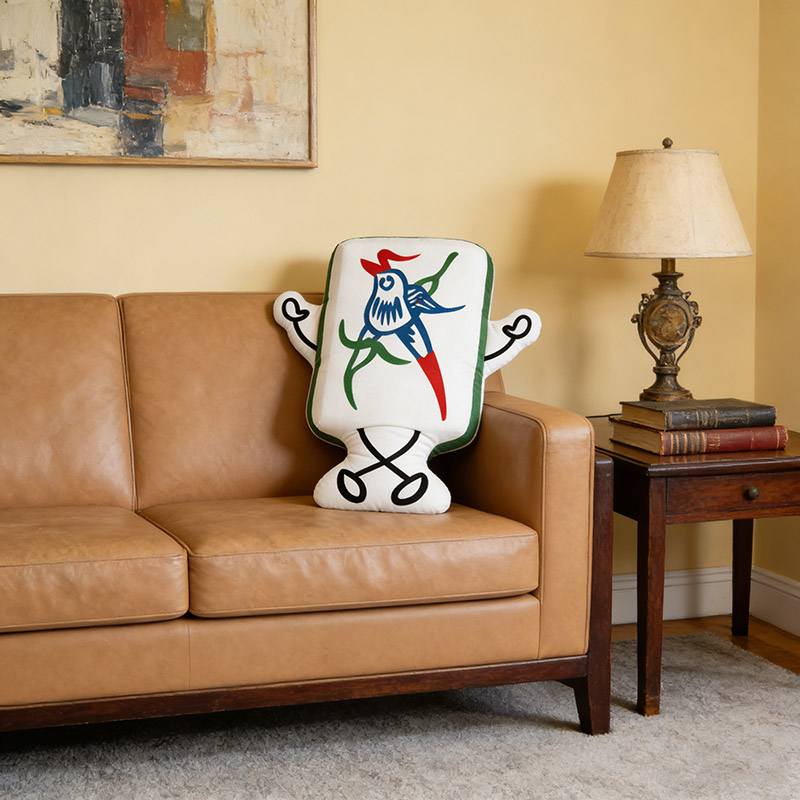 Personalized Charleston Mahjong Pillow Dance Pillow Custom Tiles and Style for Mahjong Lovers Dance Lovers for Holiday Party for Family Friends