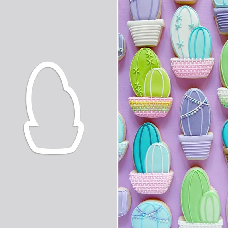 Personalized Cactus Cowboy Western Cookie Cutter Gift For Horse Lover Barn Owner Cutter 3D Printed Baking Supplies Fondant Tool Craft Stamp for Equestrian Lover