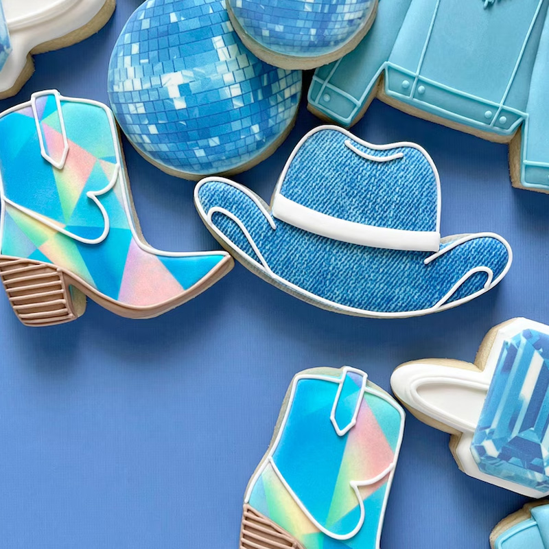 Personalized Cowboy Western Sheriff Star Cookie Cutter Gift For Horse Lover Barn Owner Cutter 3D Printed Baking Supplies Fondant Tool Craft Stamp for Equestrian Lover