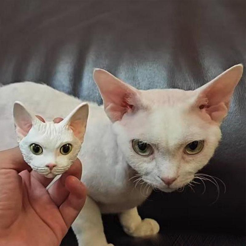 Personalized Pet Lover Pet Photo Dog Cat Plaster Sculpture Car Diffuser