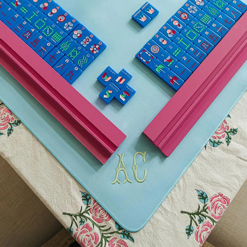 [Copy]Personalized Golf Themed Mahjong Mat, Custom Golf Mahjongg Table Pad, Gift for Golf and Mah jong Lovers