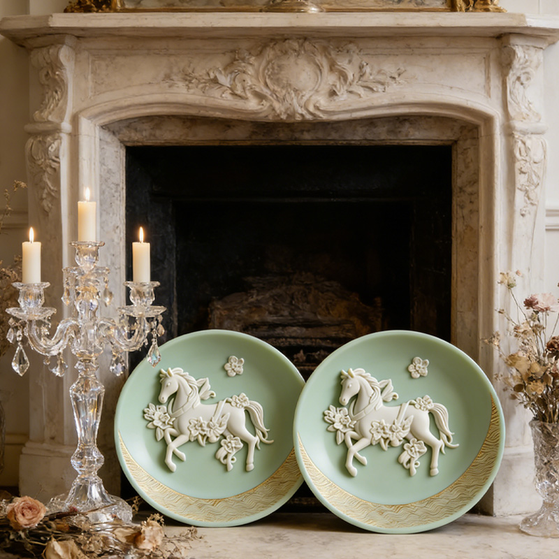 Personalized Horse Jewelry Tray Dish 3D Printed Plate Ring Dish Elegant France Gift for Equestrain Lovers