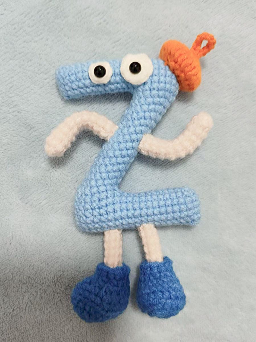 Personalized Hand-Crocheted Name Letter DIY Pendant Gift for Wife Girlfriend