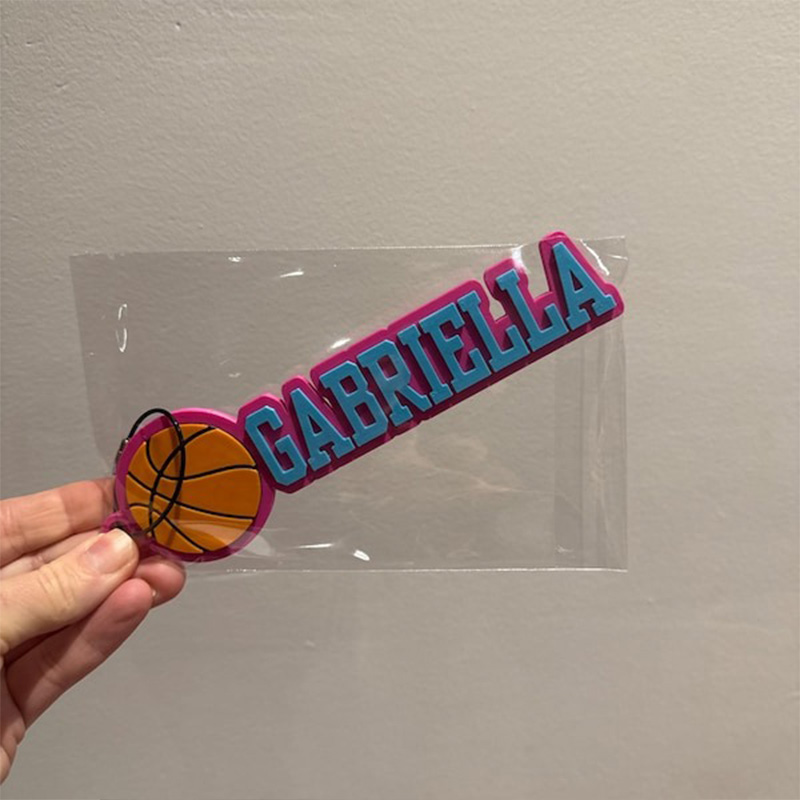  Personalized Basketball Name Keychain Backpack Tags Bag Tag Custom 3D Printed Team Gift End Of Season Gift Great Youth Basketball Gift