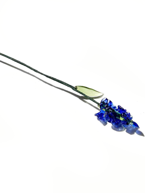Personalized Glass Birth Month Flower Birth Flower Gift Hand Blown Spring Flower Glass Flower Bouquet Valentine's Day Gift For Her Home Decor-2