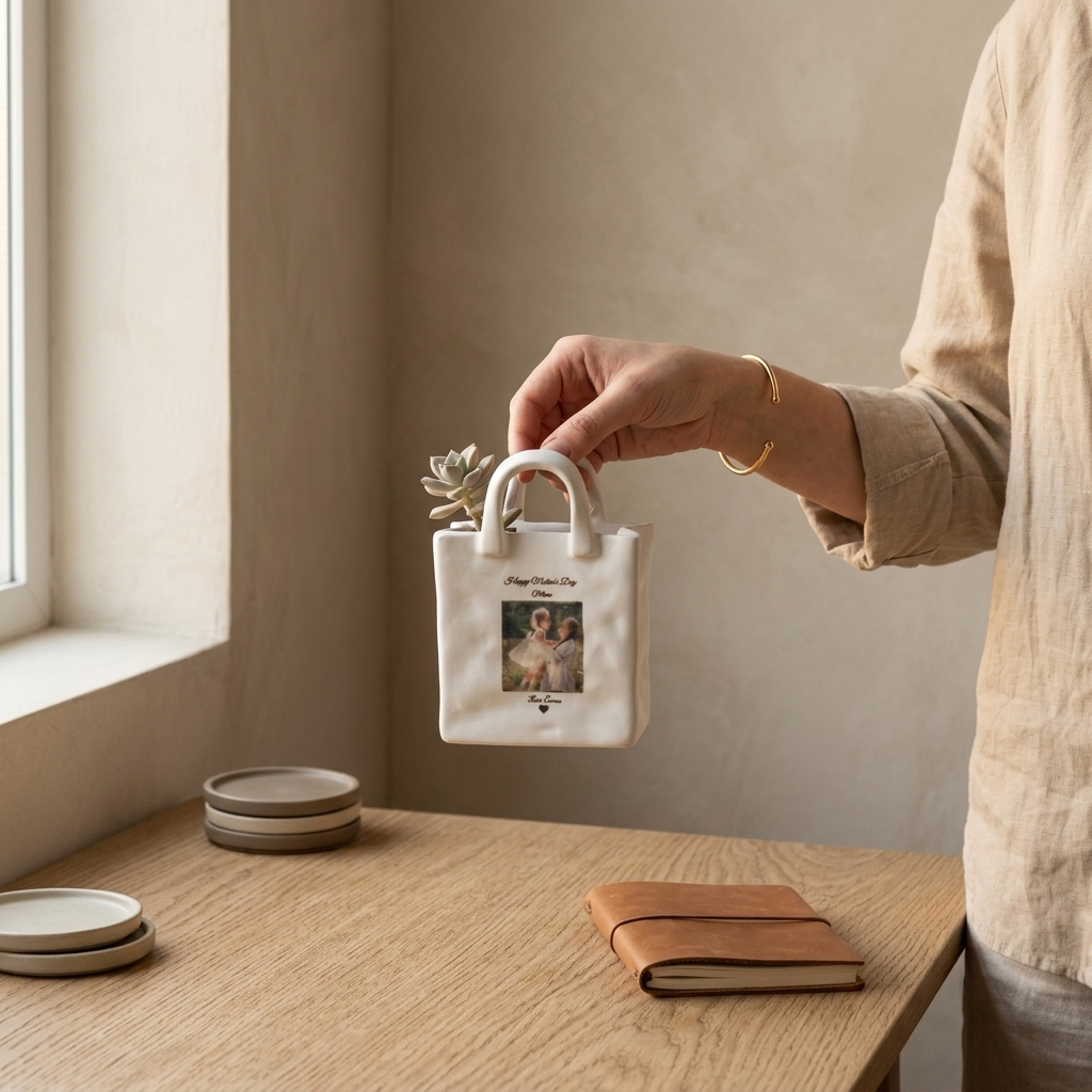 Personalized Handbags Vases Gardening Items Custom Photo Gifts for Mom