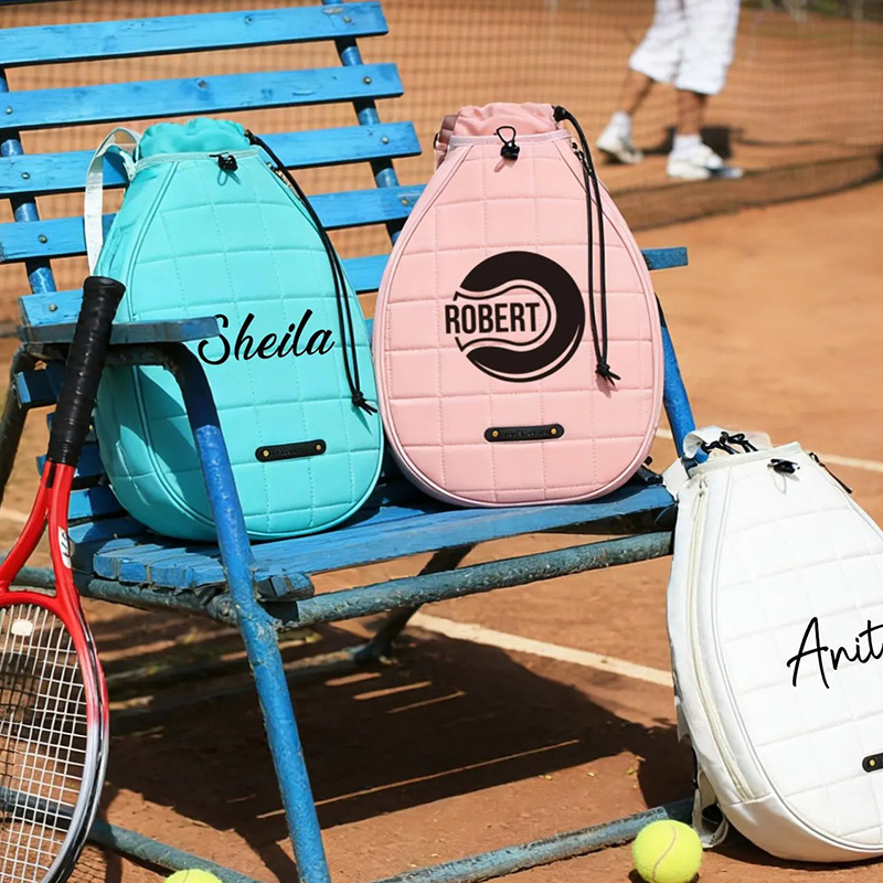 Personalized Tennis Travel Bag with Custom Initials and Printed Patterns Suitable for Both Men and Women