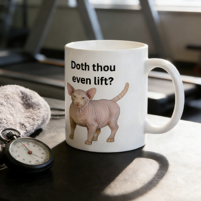 Personalized Funny Cat Gym Mug Gym Motivation Do You Even Lift Bro Gift Fitness Enthusiast Gift for Gym Lover