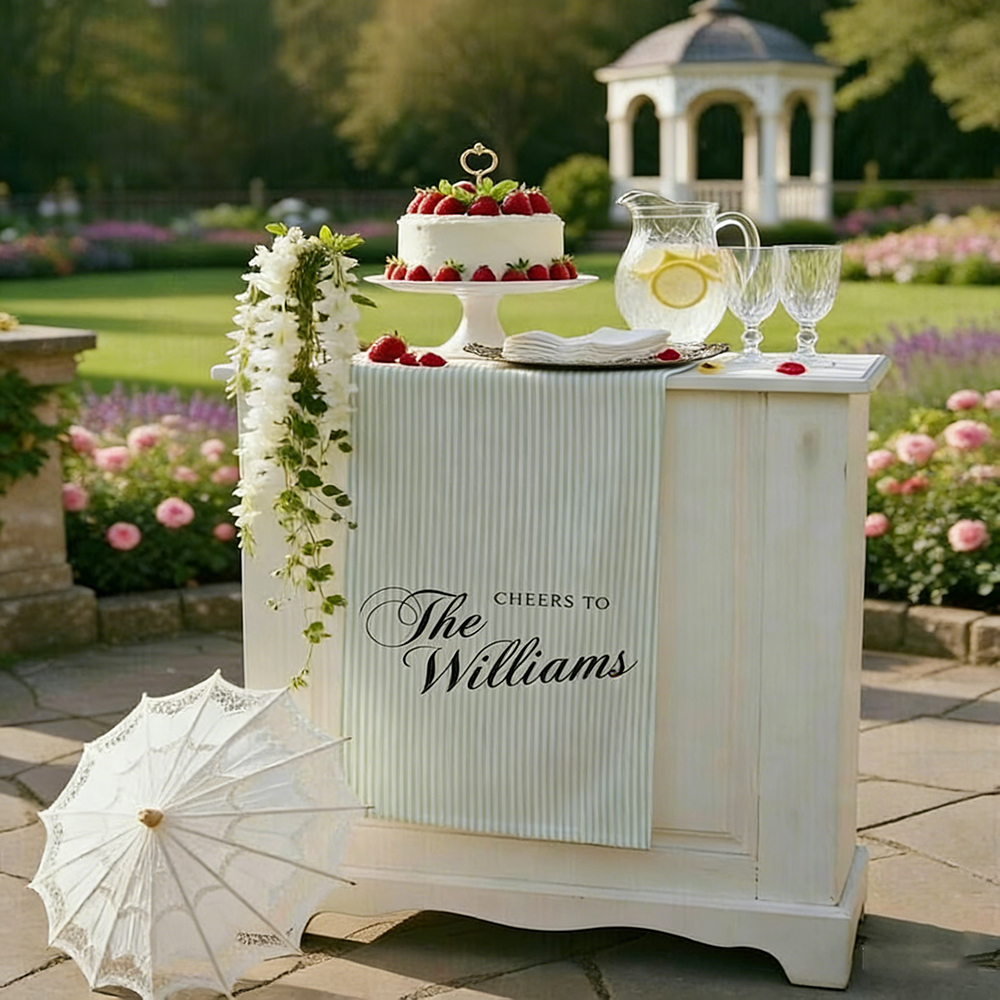 Custom Name Bar Sign Personalized Wedding Reception Sign Elegant Party Event Sign Birthday or Anniversary Decor