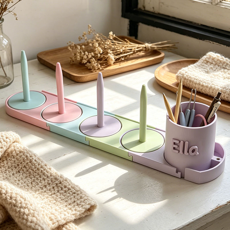 Personalized Crochet Tool Storage Box Crochet Tool Storage Rack Yarn Ball Holder Which Feeds by Revolving the Wool for Knitting and Crocheting