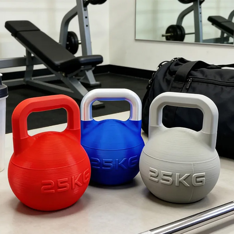Personalized 3D Printed Kettlebell Protein Supplement Holder Gym Accessories Custom Colors Available Athlete Gift for Coach Trainer Gym Lover