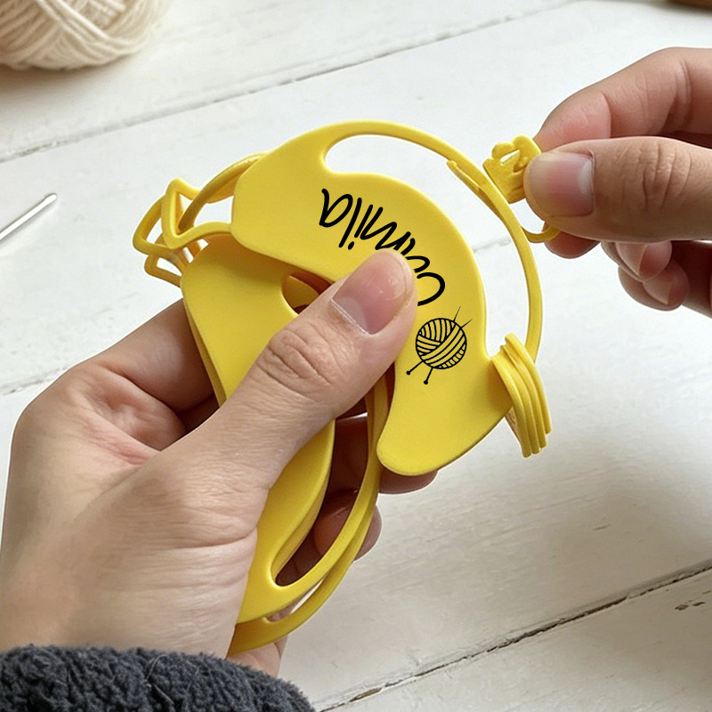 Number Stitch Marker Holder and Bag Clip Cast-On Counting Number Stitch Markers for Knitters and Crocheters Banana Stitch Markers 3d Printed Locking Design Knitting and Crochet