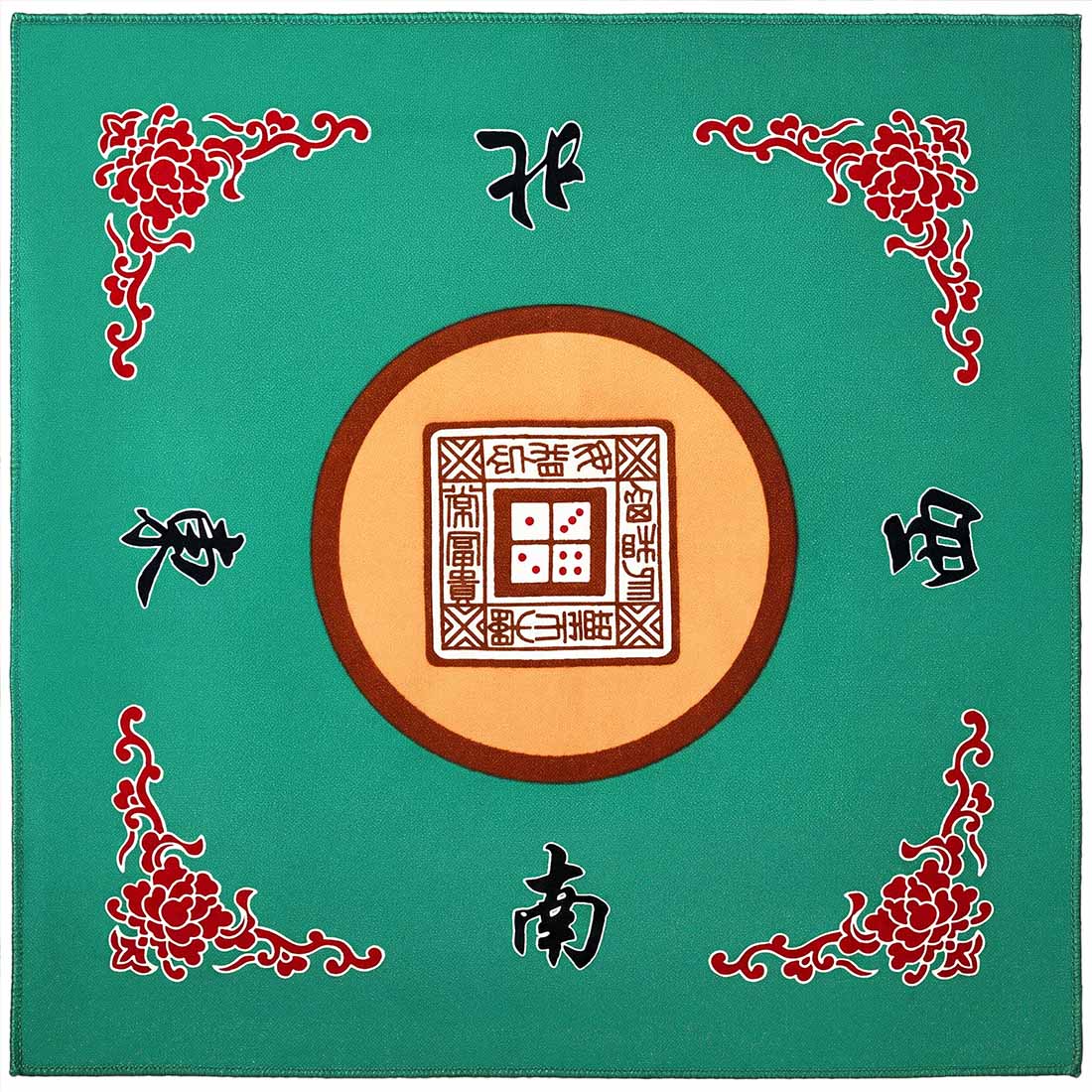 Table Cover for Mahjong Poker Card Games Board Games Tile Game and Dominoes 31.1 Inches Roll up Gaming Mat Synthetic Fiber Felt and Rubber Surface Travel Portable Playing