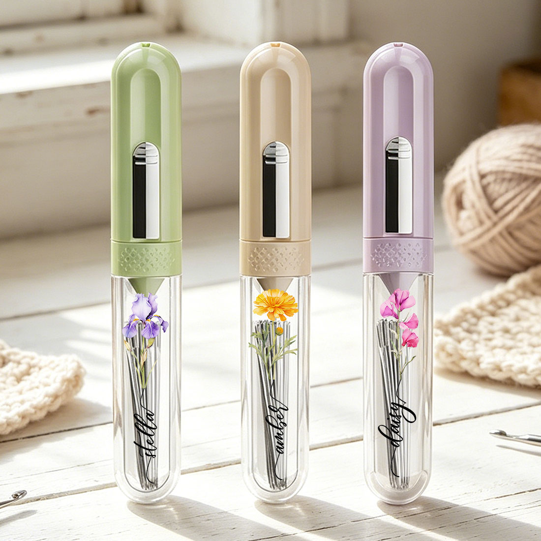 Personalized 2 In 1 Automatic Needle Threading Tool for Hand Stitching Knitting Embroidery and Thread Removal