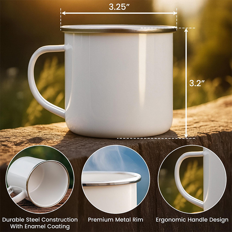 Personalized Adventure Partners For Life Camping Enamel Mug Custom Couple Hiking Travel Cup Anniversary Wedding Gift For Husband Wife