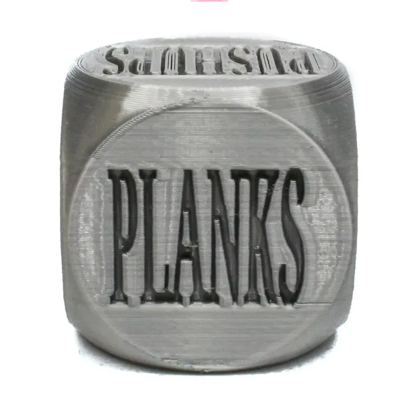 Personalized 3D Printed Exersize Workout Dice Set of 2 Unique Large 1.4" dice Excersize and Quantity Gift for Friends Gym Rat Gym Lovers