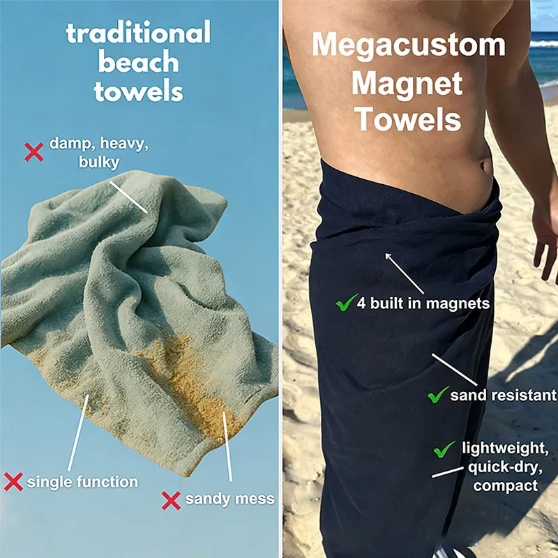 Personalized Basketball Magnetic Beach Towel with Custom Name for Basketball Enthusiasts and Outdoor Lovers