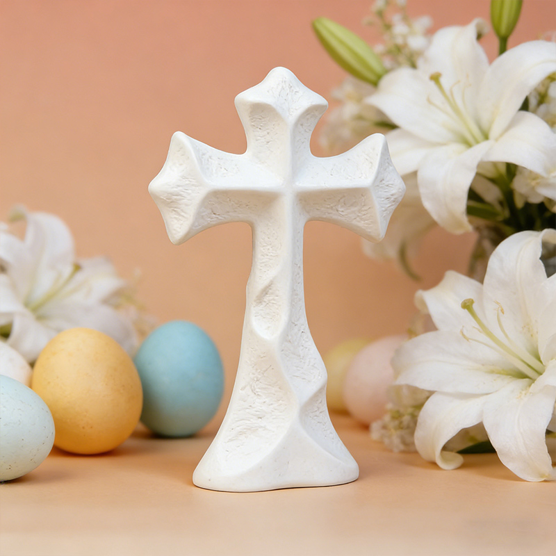 Personalized Christian Ornaments 3D-Printed Christian Home Decor Crucifix, Dove of Peace, Cross Easter Gifts