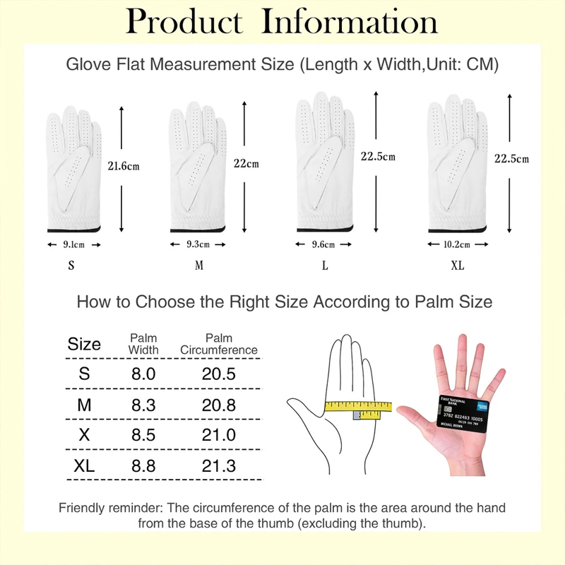 Personalized Golf Glove Golf Accessories Custom Pattern Name Gift For Golf Lovers 