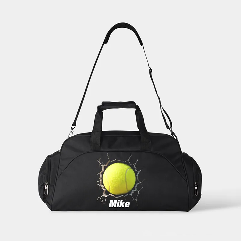 Personalized Soccer Duffel Bag with Custom Name and 3D Ball Design