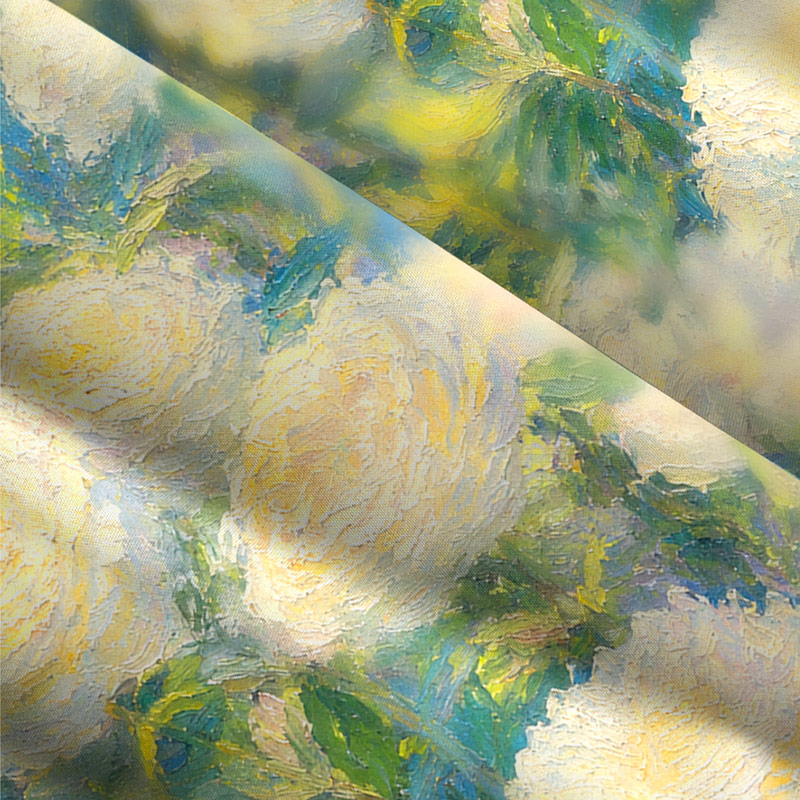 Oil Painting Impressionist Meadow Brushstroke Maxi Dress