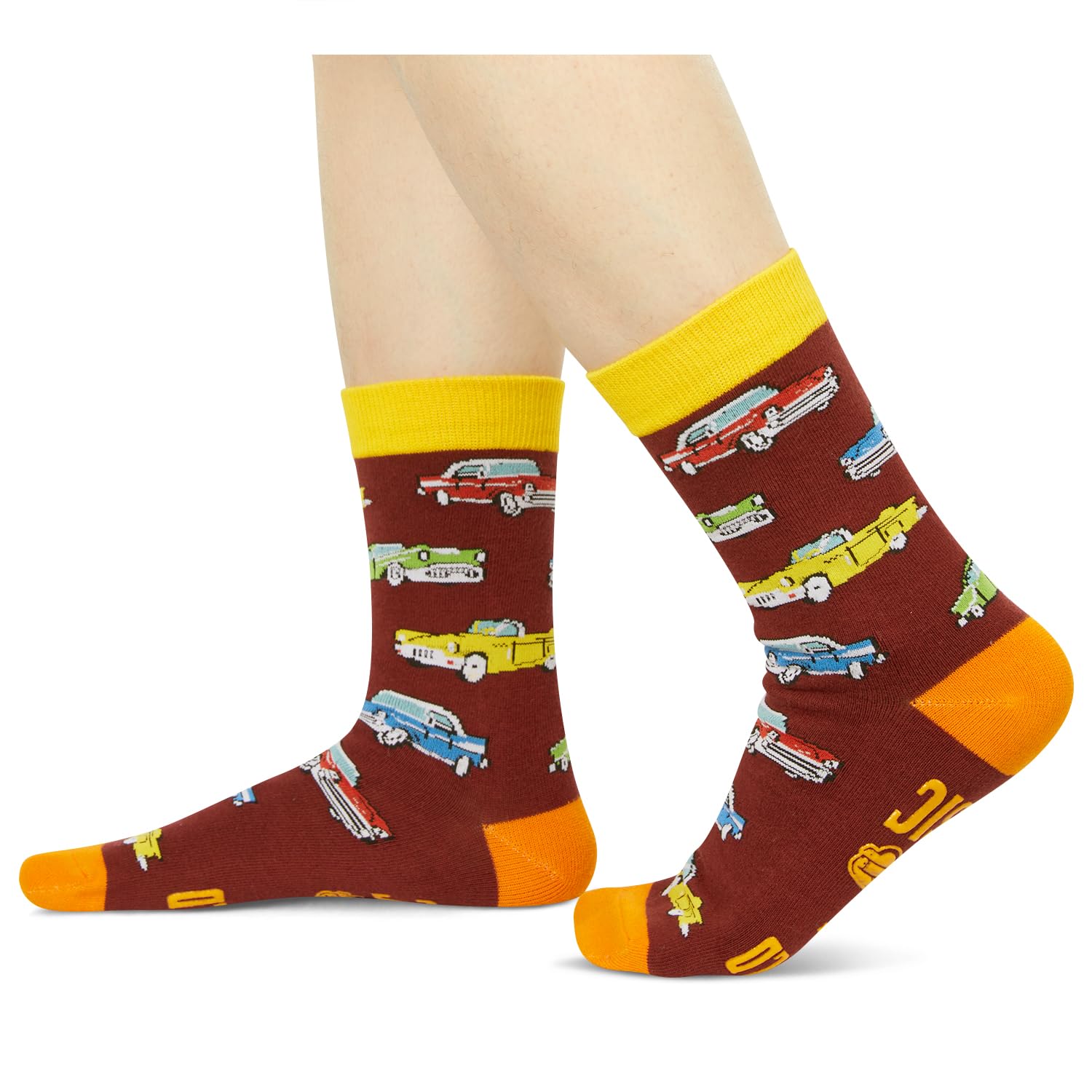 I'm Not Old I'm A Classic Funny Vintage Muscle Car Novelty Crew Socks Classic Car Pattern Socks Gift For Classic Automobile Lovers