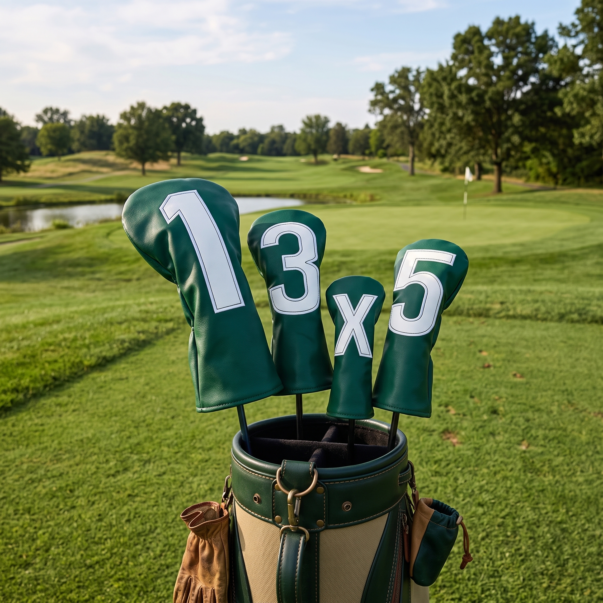 Golf Club Headcovers Set 5 Styles Gift for Golf Lovers