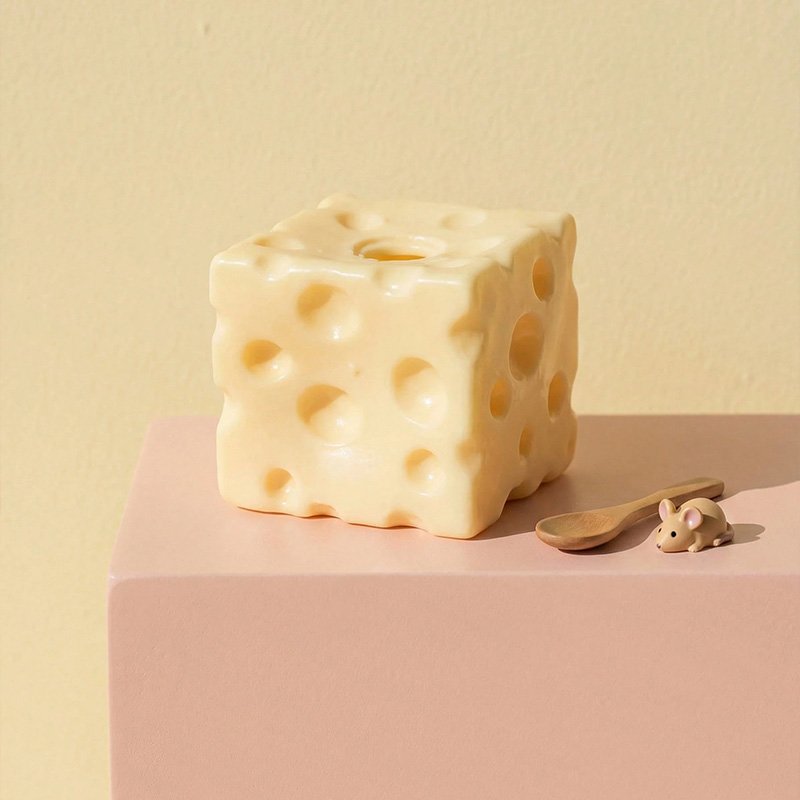 Giant Cheese Vaseline Moldable Non-Rebound Squishy Ball - Stress Relief Gift for Weak Hands