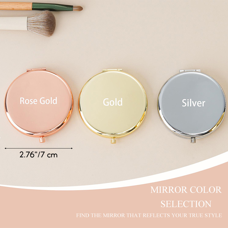 Personalized Bridesmaid Birth Flower Mirror Custom Bride Moth Flower Compact Mirror Bachelorette Party Mirror Bridesmaid Proposal Bridal Shower Gift