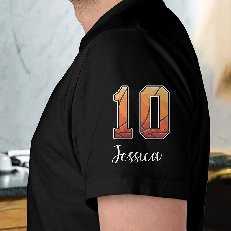 Personalized Basketball T-Shirt with "Pretty Girls Walk Like This" Design and Custom Name & Number