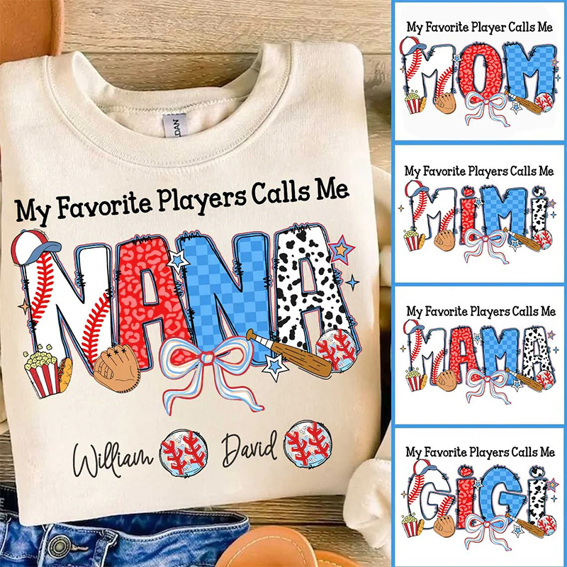 Personalized American Football Sweatshirt with Custom Name and Design for Mom Nana and More