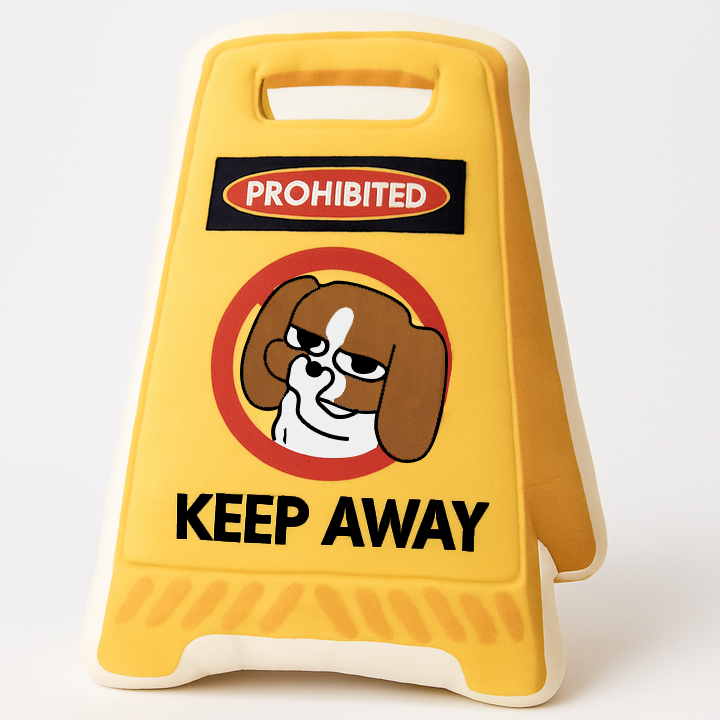 Personalized Quiet Please Dog Novelty Shaped Pillow Customizable Text Gift for Kids and Dog Lovers