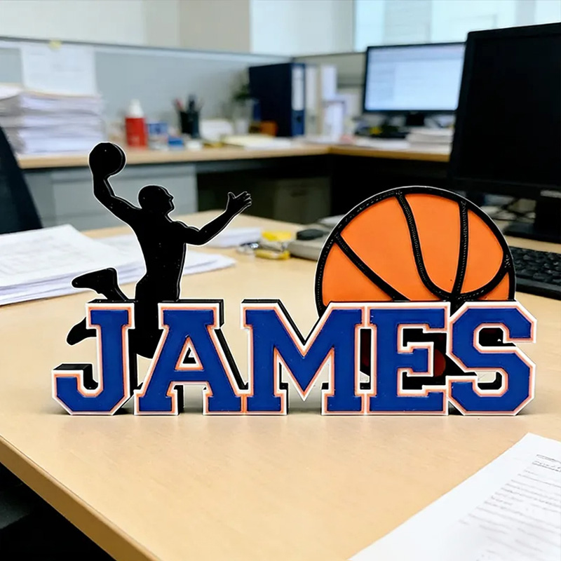 Personalized Basketball Name Sign Featuring Custom Design