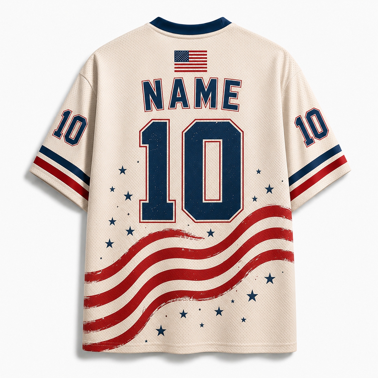 Personalized USA 26 Soccer Kids Mesh Jersey – Spirit of Victory Number 10 Champion Edition