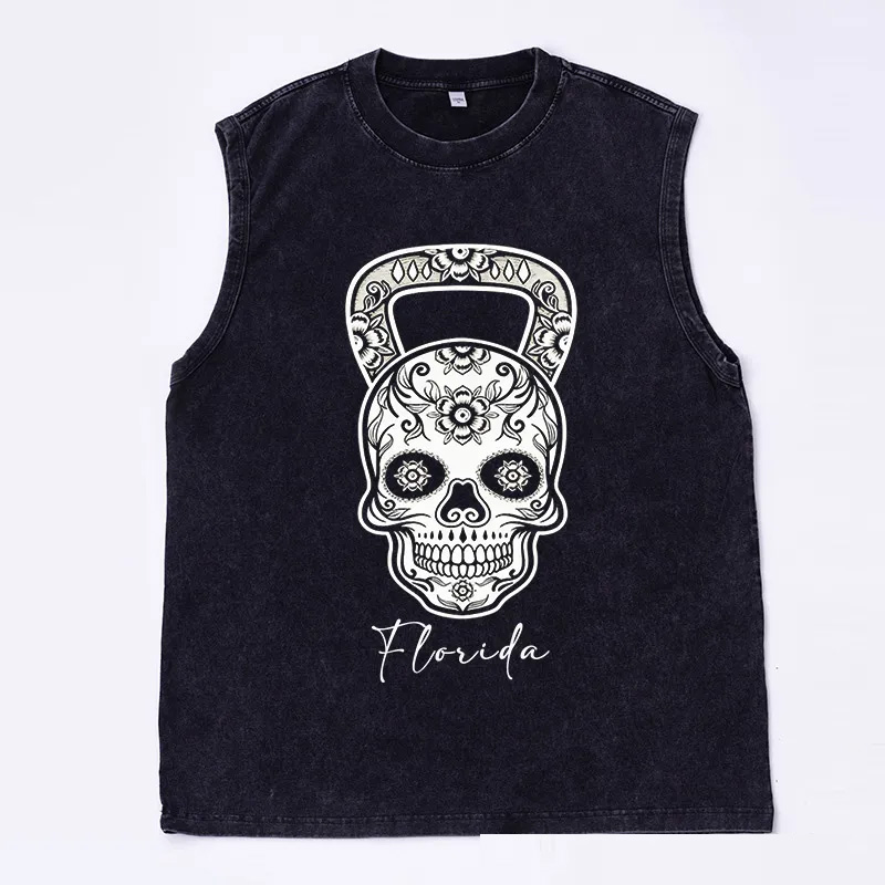 Personalized Gym Couple Classic Tank  Kettlebell Skull Gym Shirt Valentines Day Gym Shirt Workout Tank Top Couples Shirt Workout Couples Gym Shirt Gym Gifts