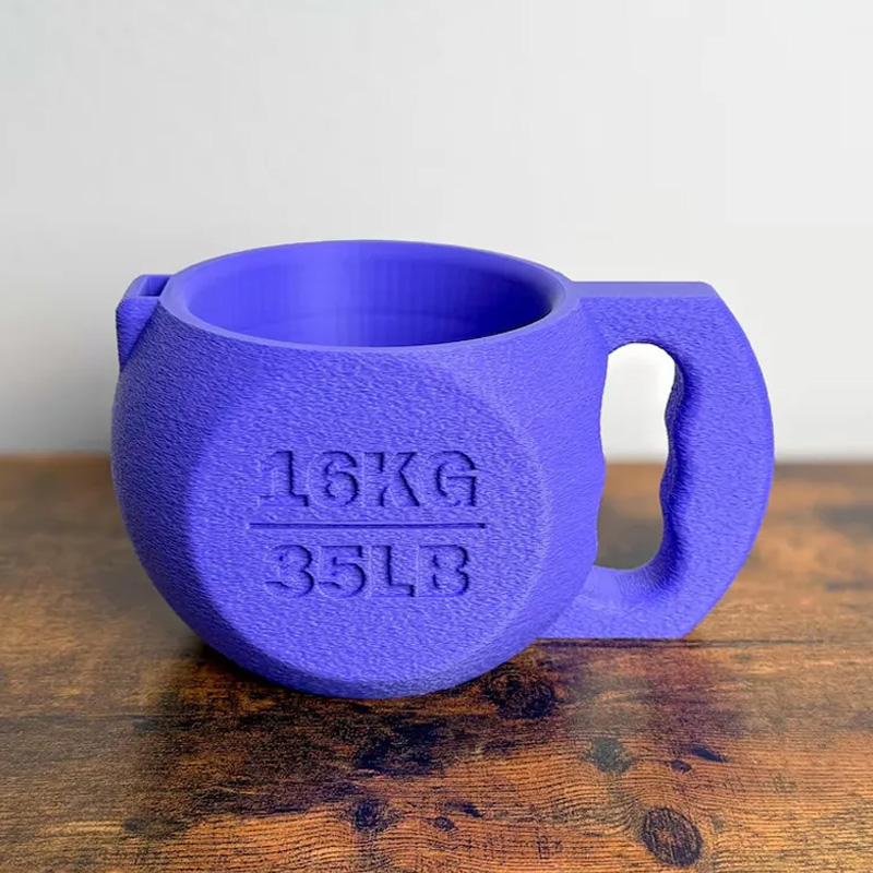 Personalized Kettlebell Ice Cream Pint Holder with Spoon Slot Holder 3D Printed Cozy with Spoon Slot Fitness Inspired Cozie Gym Gift Fuzzy Texture for Gym Lover