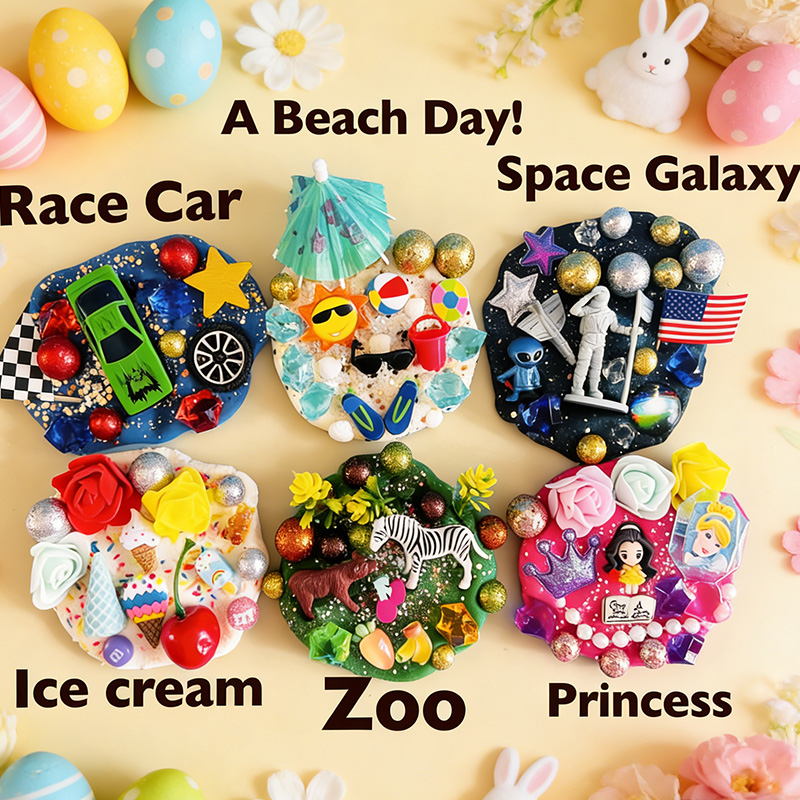 MAGIC Play dough Jars, Play dough kit,Kids Party Favors, Goodie Bags,Birthday Party Favors, Playdoh, Birthday gift for kids, Easter Gifts  for girls and boys 