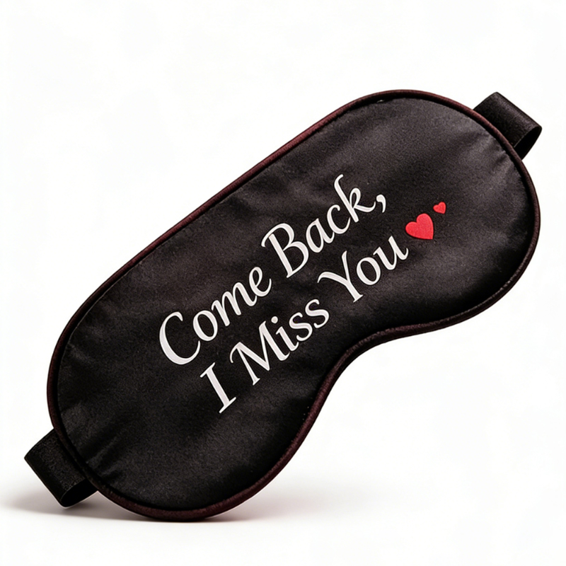 Personalized Couple Sleep Masks Custom Text All Day Comfort Relaxing Sleep Buddy for Partners