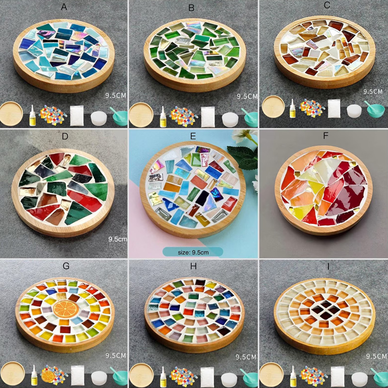 Personalized Mosaic kit diy coaster kit for kids mosaic tile kit make your own tray trivet arts and crafts home hobby craft kit for adults craft kit