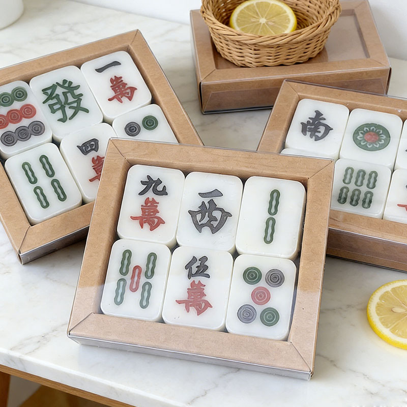 Mahjong Tile Soap Set Customizable Vegan Guest Soaps