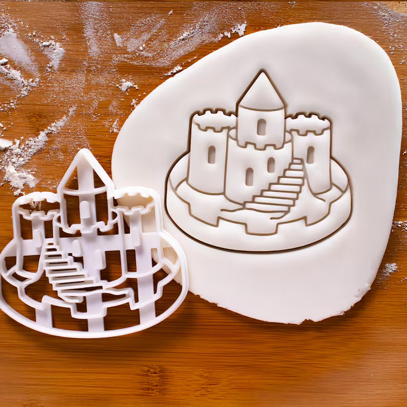 Personalized Surfboard Cookie Cutter Ocean Wave Design 3D Printed Baking Tool Beach Parties Craft Stamp for Fishing Lover