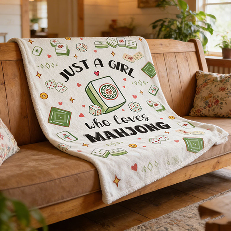 Mahjong Gifts for Women Mahjong Blanket Unique Mahjong Themed Gifts Ideas Mah Jongg Accessories Throw