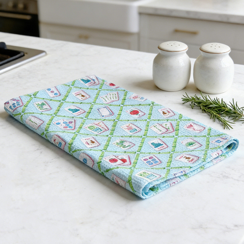 Thirty A Mahjong Social Club Towel Mahjong Sayings Kitchen Towel Tile Game Decor Hostess Gift Time to Mahj Towel Cocktail Tile Game Decor Mahjong Icons Artwork Waffle Towel