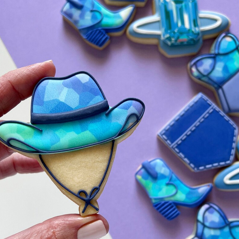 Personalized Cowboy Western Sheriff Star Cookie Cutter Gift For Horse Lover Barn Owner Cutter 3D Printed Baking Supplies Fondant Tool Craft Stamp for Equestrian Lover