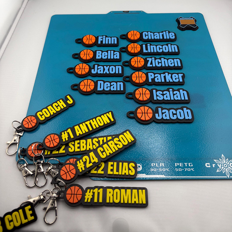  Personalized Basketball Name Keychain Backpack Tags Bag Tag Custom 3D Printed Team Gift End Of Season Gift Great Youth Basketball Gift