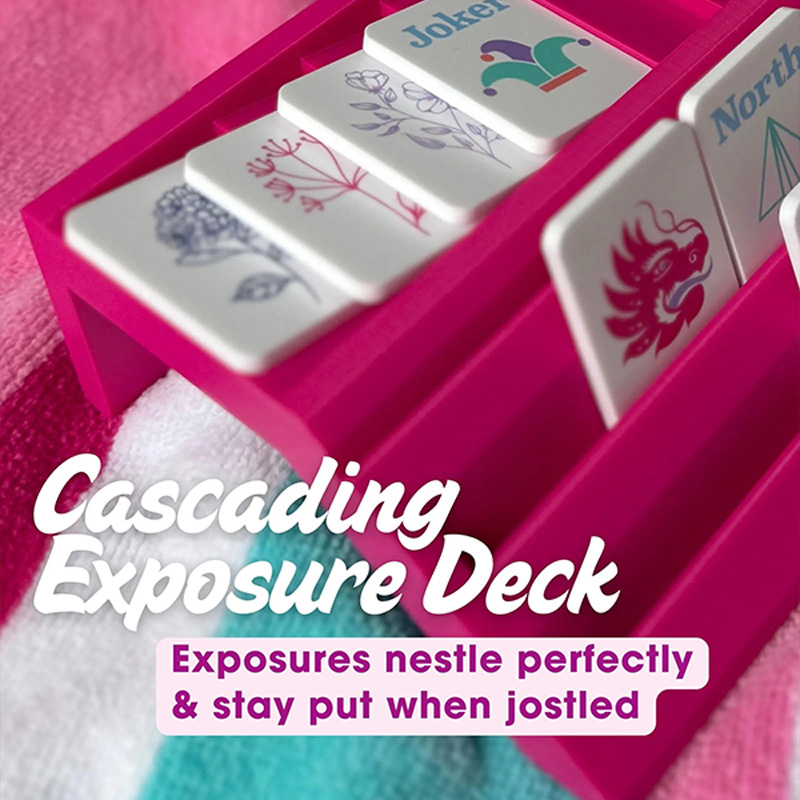 Travel Mahjong Racks, Magnetic Pushers, Mahjong Beginner for Mahjong Lovers