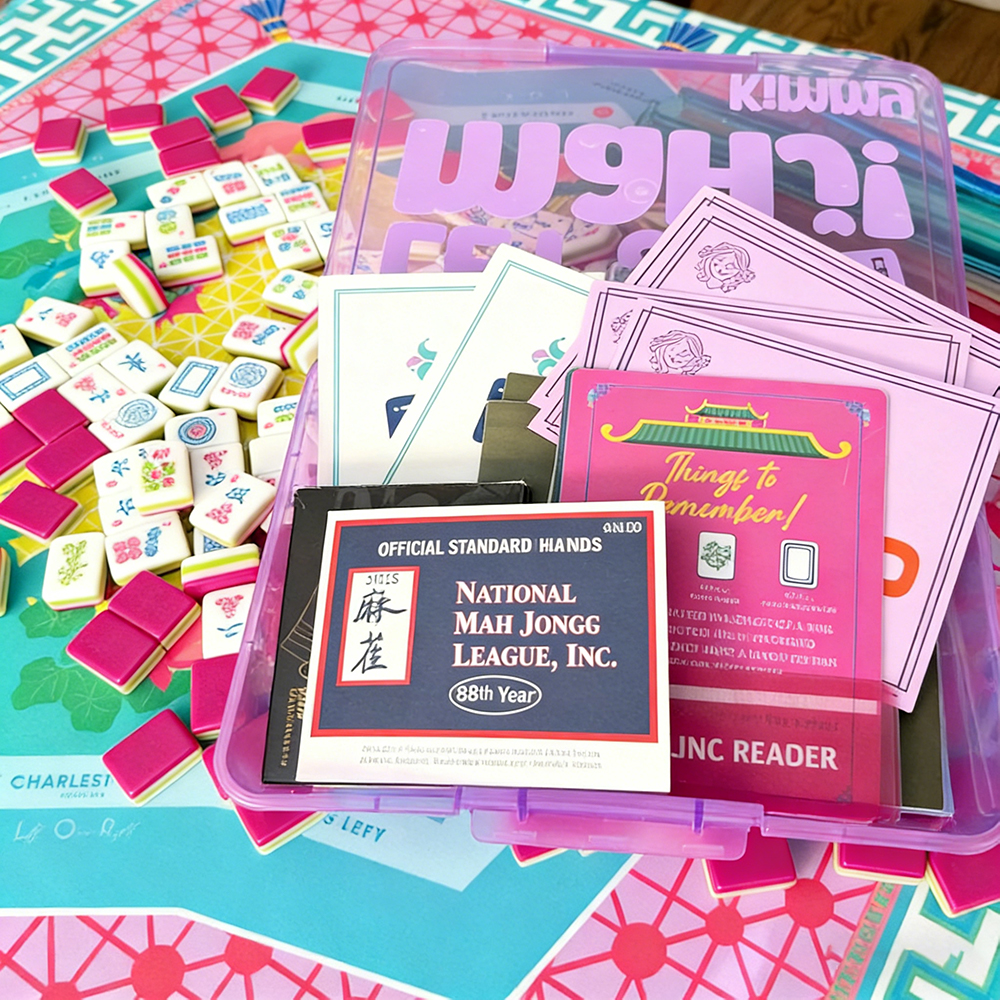 Mahjong Storage Box Personalized Mahj Tile Case for Mahjong Players Custom Mahjong Tile Organizer Gift for Game Lovers
